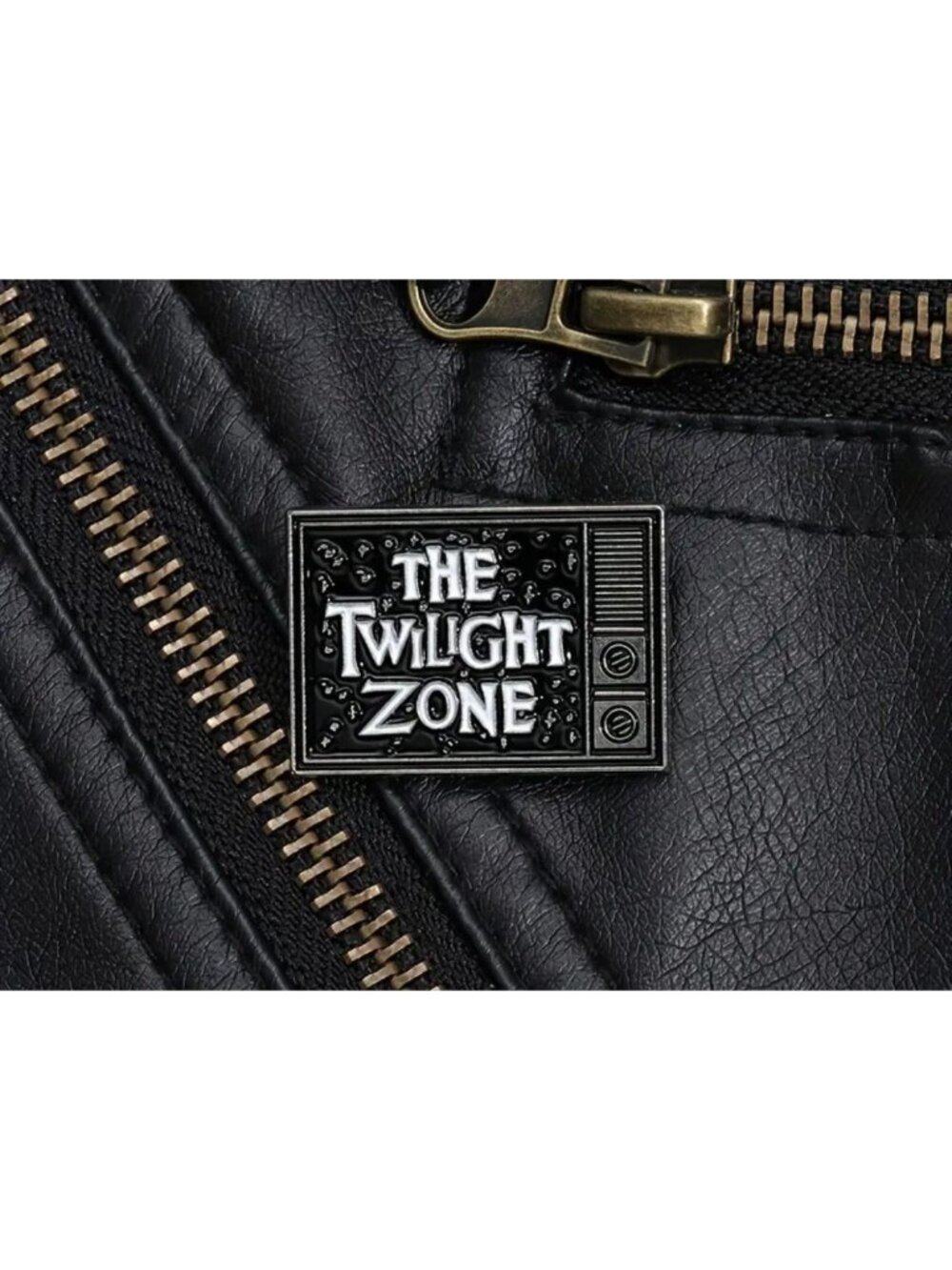 THE TWILIGHT ZONE 60s Retro Rod Serling Enamel Backpack Pin NEW NWOT